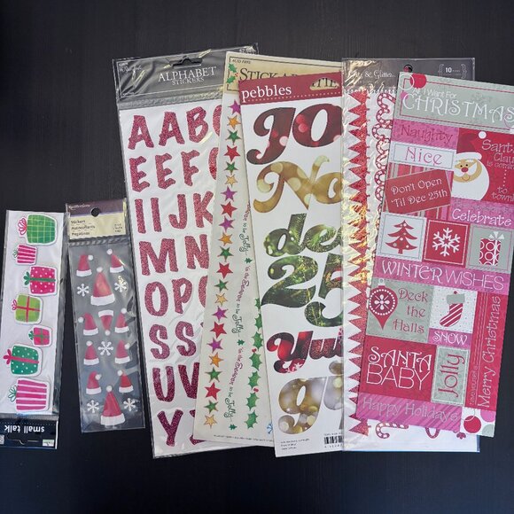 Christmas Stickers - Bundle of 7 Sticker Packs - Picture 1 of 8